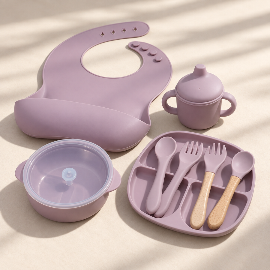Essential Silicone Baby Feeding Set