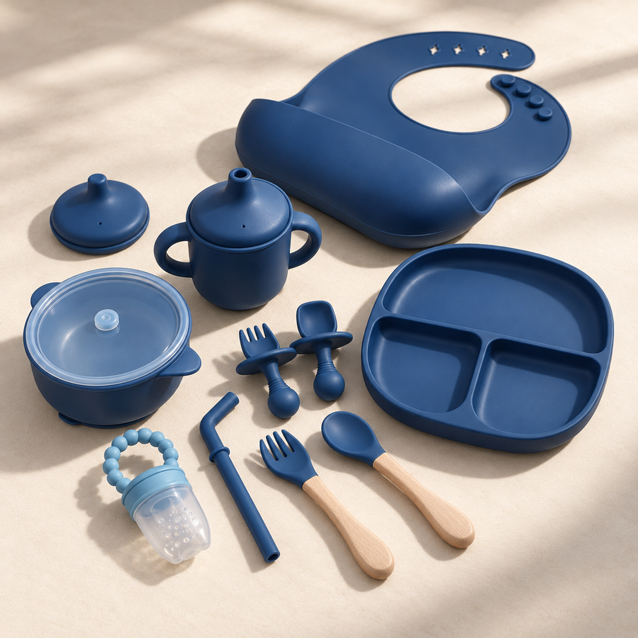 Complete Silicone Baby Feeding Set
